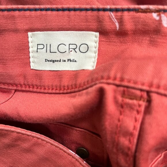 Pilcro Anthropologie‎ The Wandered Printed Relaxed Leg Cotton Pants Size 27 - Picture 9 of 11